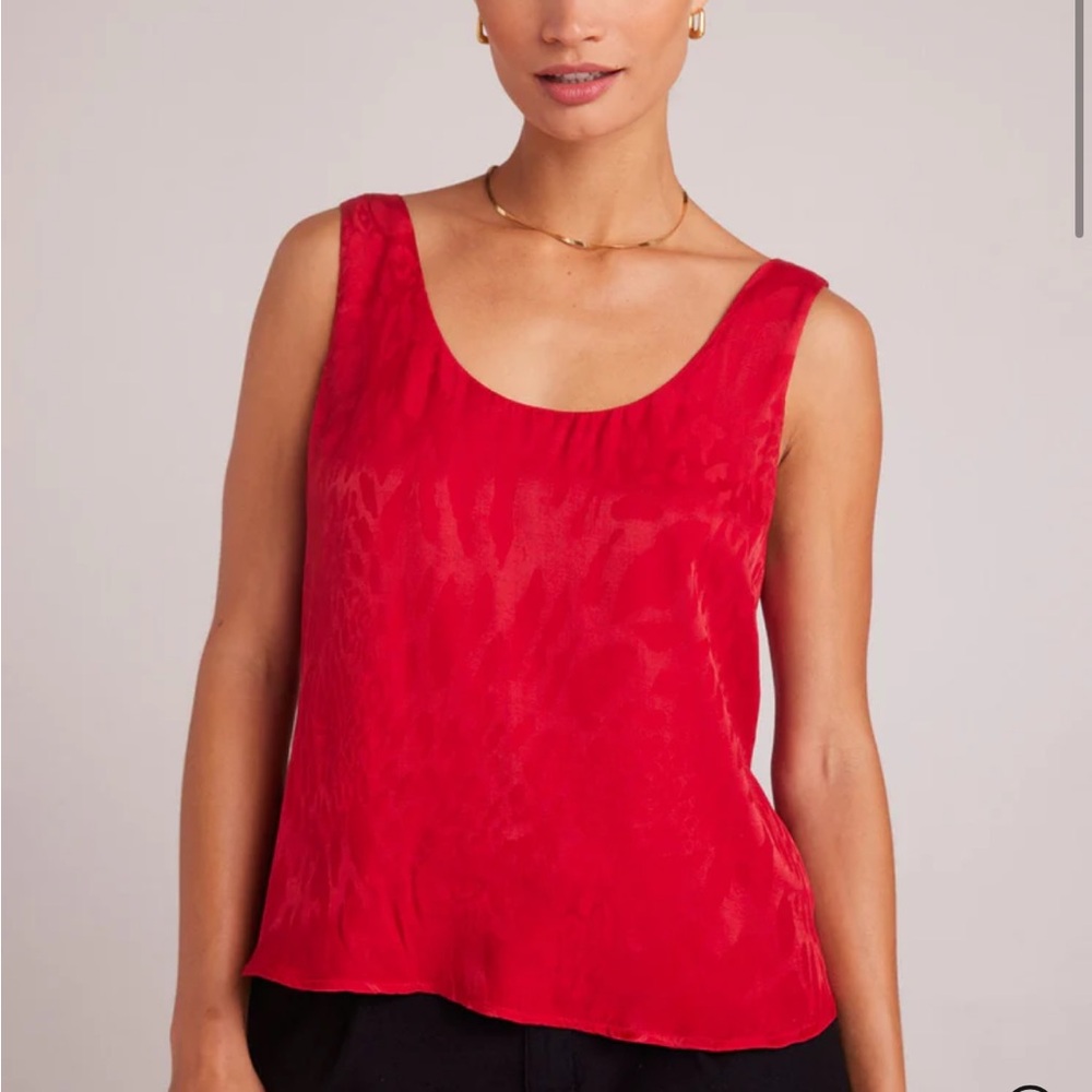 Bella Dahl Scoop Neck Tank - Summer Rouge